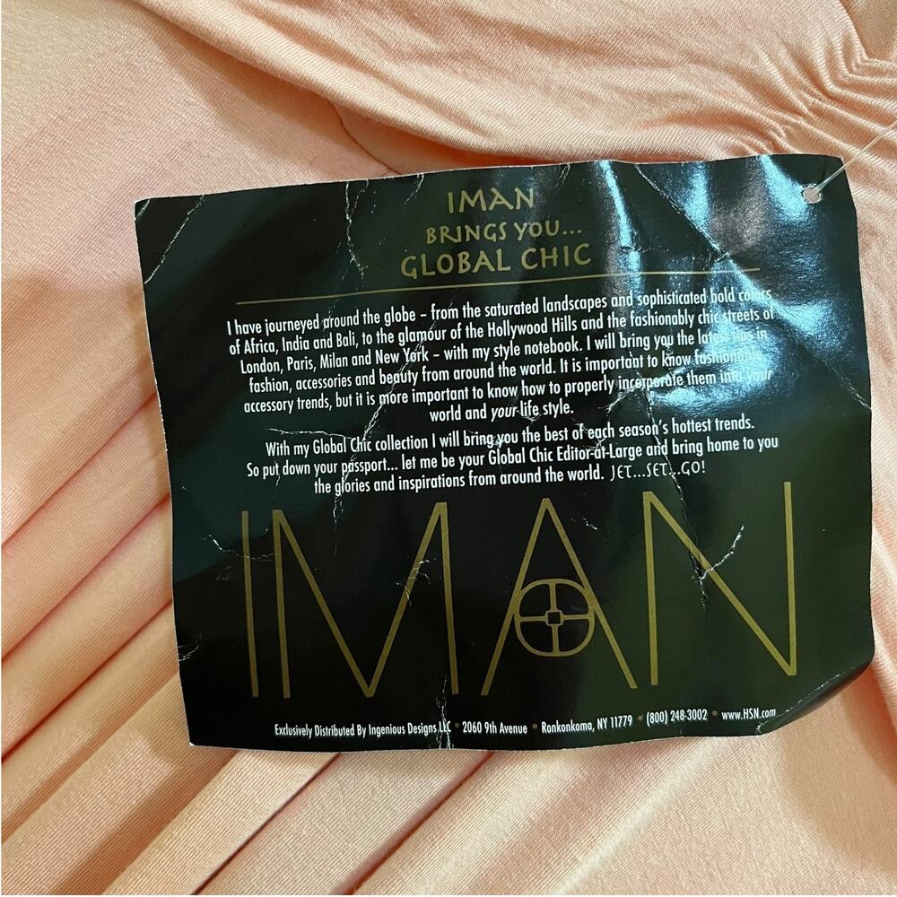 IMAN Global Chic sleeveless v-neck maxi dress NEW - Picture 8 of 9